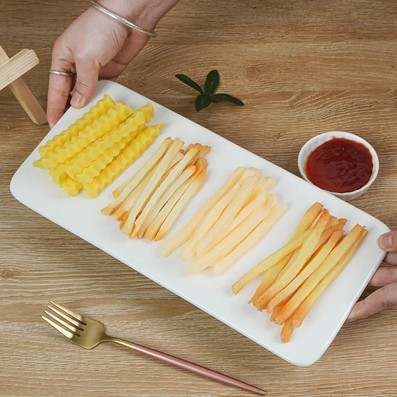 Simulated Potato Model with Potato Chips Fake Food Children's Cognitive Kindergarten Teaching Aids Toys Restaurant Decor Props