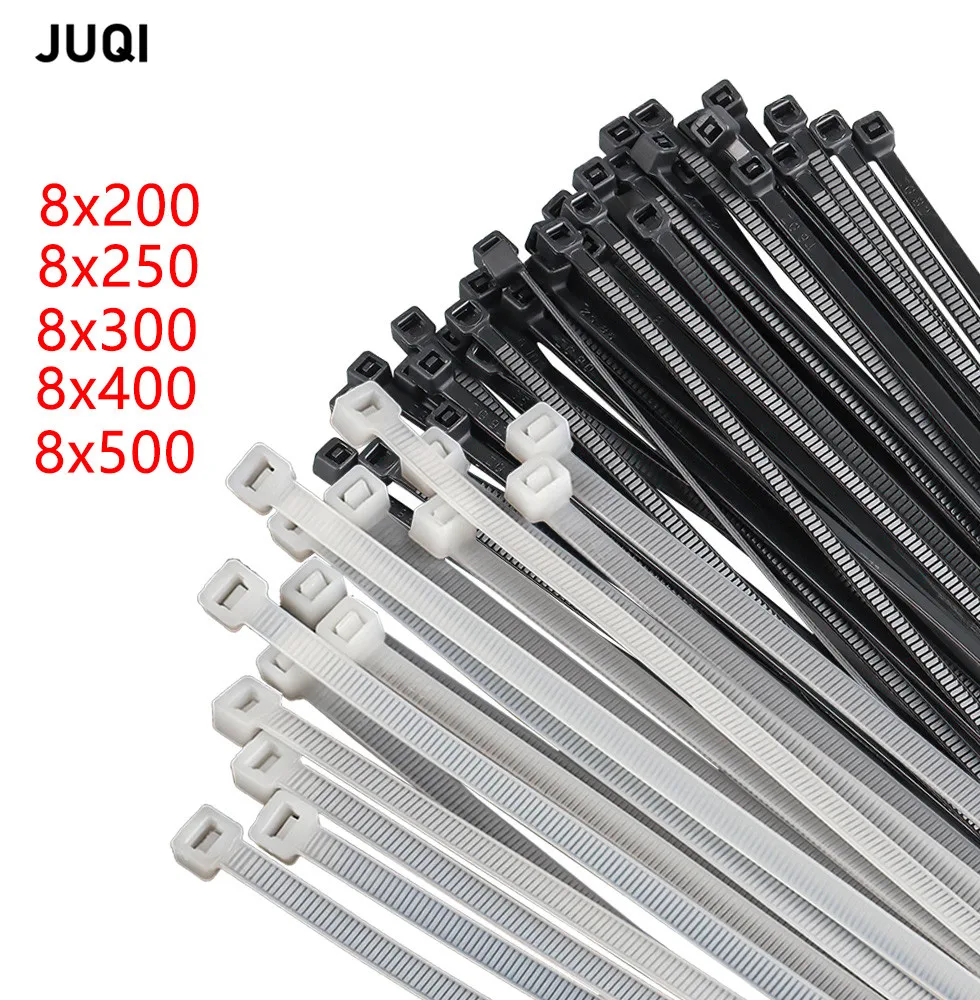 100-pces-8x200-auto-travamento-plastico-nailon-cabo-tie-preto-branco-padrao-largura-76mm-cabo-gravata-anel-fixo-8x300-8x500
