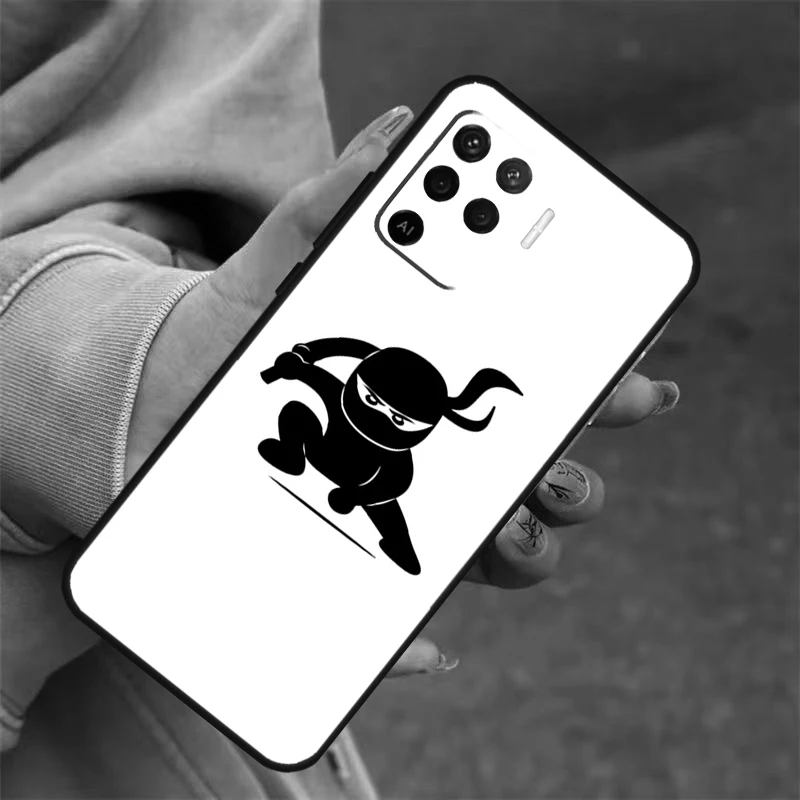 Japan samurai Ninja Warrior For OPPO A52 A72 A5 A9 A53 2020 A96 A76 A16 A54 A74 A94 A58 A78 A98 A15 A17 A57 A77 A79 Case