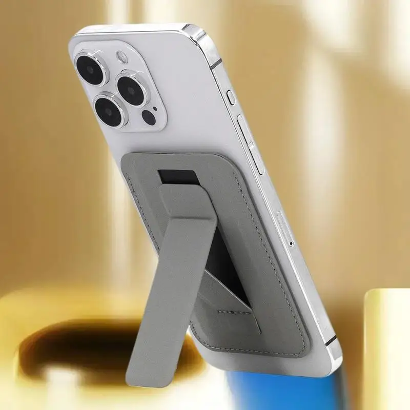 

PU Leather Phone Case with Stand, Magnetic Card Holder for Universal Magsafe Devices