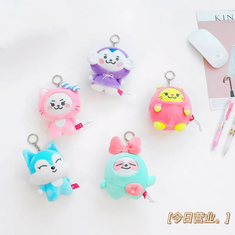 Kawaii ITZY Girl Group Plush Surrounding Yeji Lia Ryujin Chaeryeong Yuna Cartoon Cute Doll Pendant Bag Ornament Birthday Present