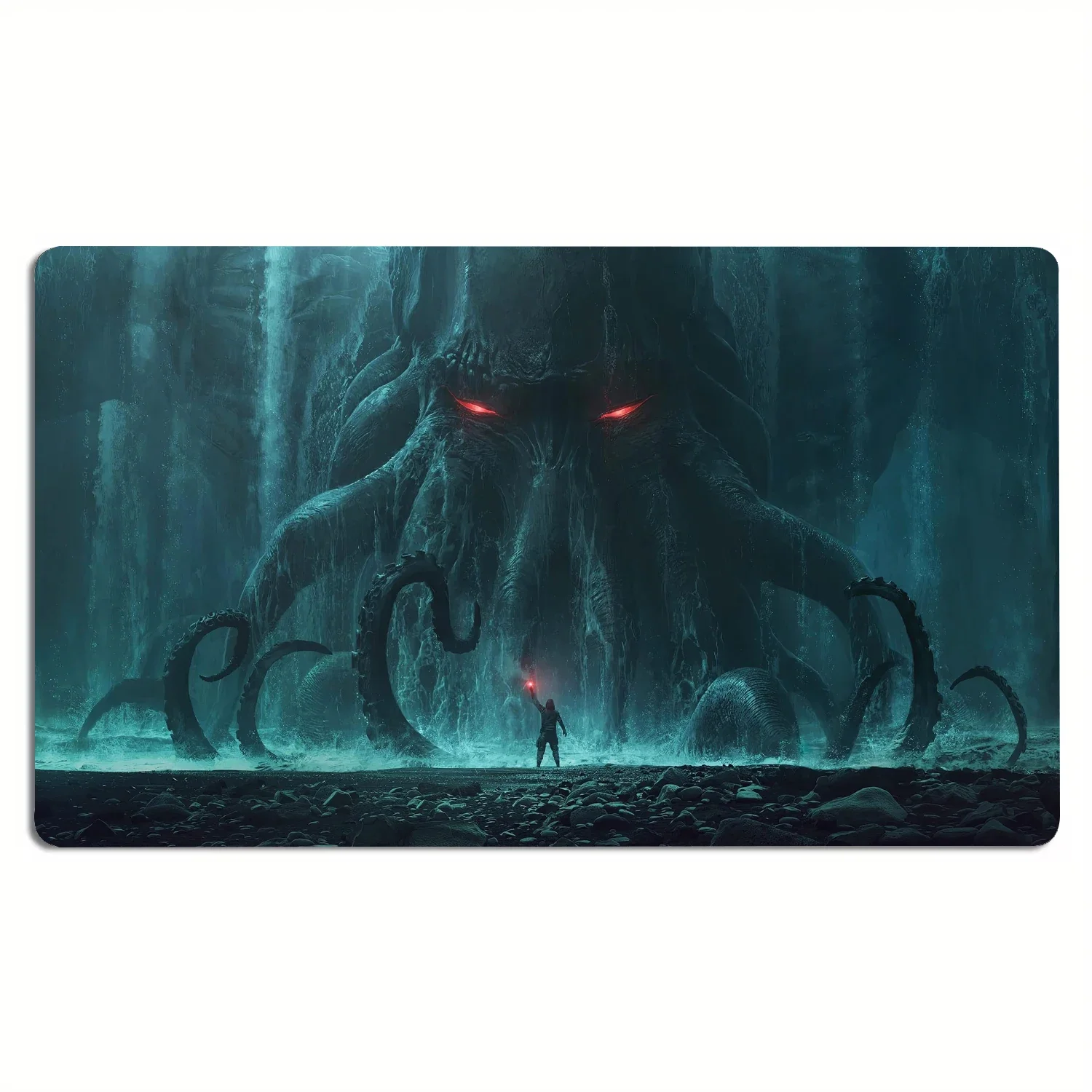 Magci ゲームマウスパッド ゲームマット 大型コンピュータ オフィス マウスパッド 滑り止め プレイマット MTG DTCG CCG RPG トレーディングカード デスクマット 35x60