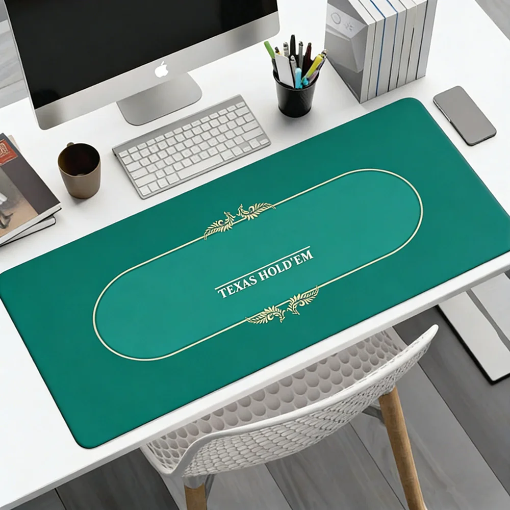 Larger-sized Rubber Craps Texas Hold 'em Poker Tablecloth Desk Mat Gaming Mat Office Keyboard Mouse Pad Game Players Layout