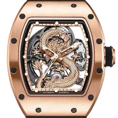 Luxury Packing Business Watch for Couple New Dragon Stainless Steel Case Elegant Timepiece for Casual And Formal Wear CHANCE 15T