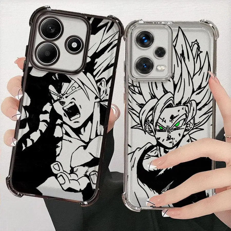 

Cool Goku Dragon Ball Case for Redmi Note 11s 12 Pro 10 Pro 13 11 14 9Pro 10 Lite 9S 10s Soft Cover