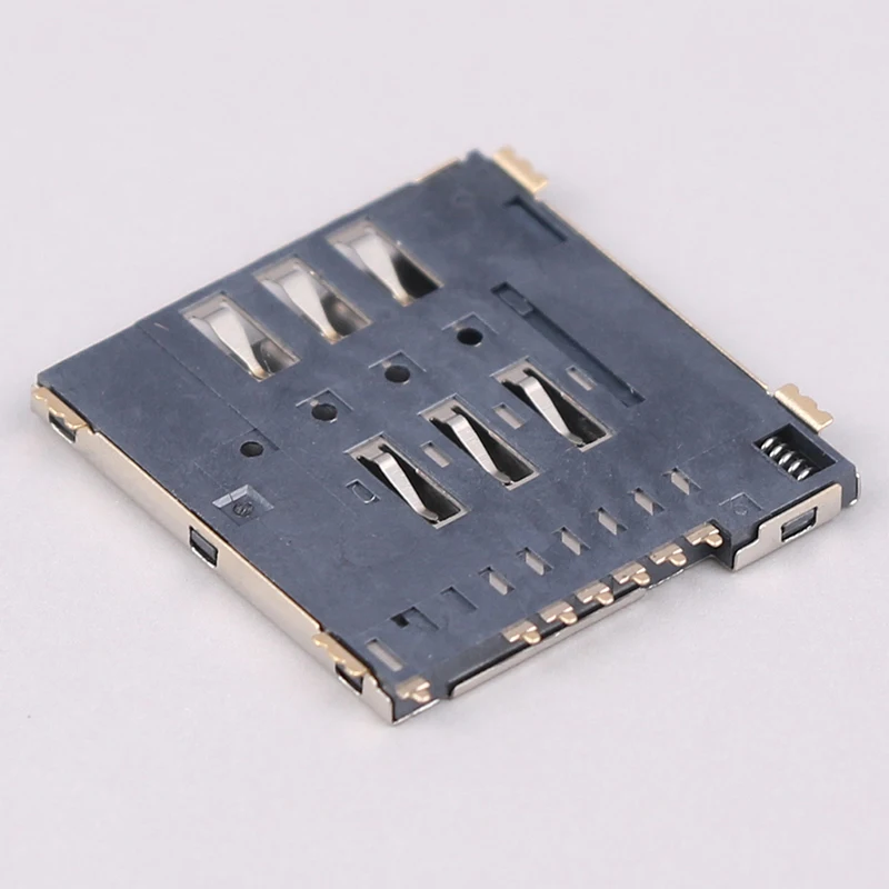 1/5Pcs MUP-C792 Original Micro SIM Card Connector Patch Self-piercing 6 +1 P SIM Card Slot Socket