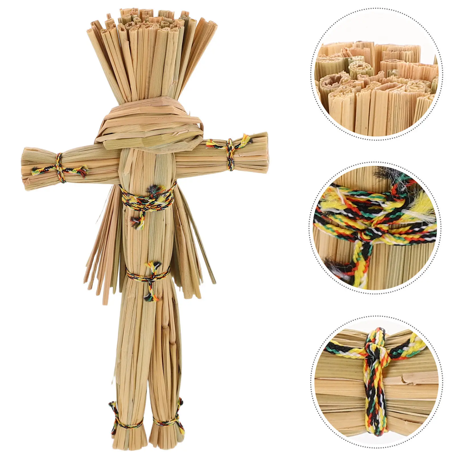 Halloween Scarecrow Straw Rustic Fall Ornament Spooky Party Decoration Autumn Garden Thanksgiving Harvest Harvest Festival