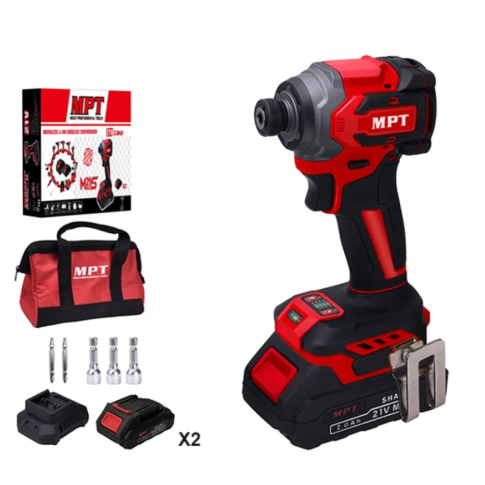 MPT 21V Cordless Impact Screwdriver High Quality Portable Mini Torque Electric Screwdriver 230N.m 1/4