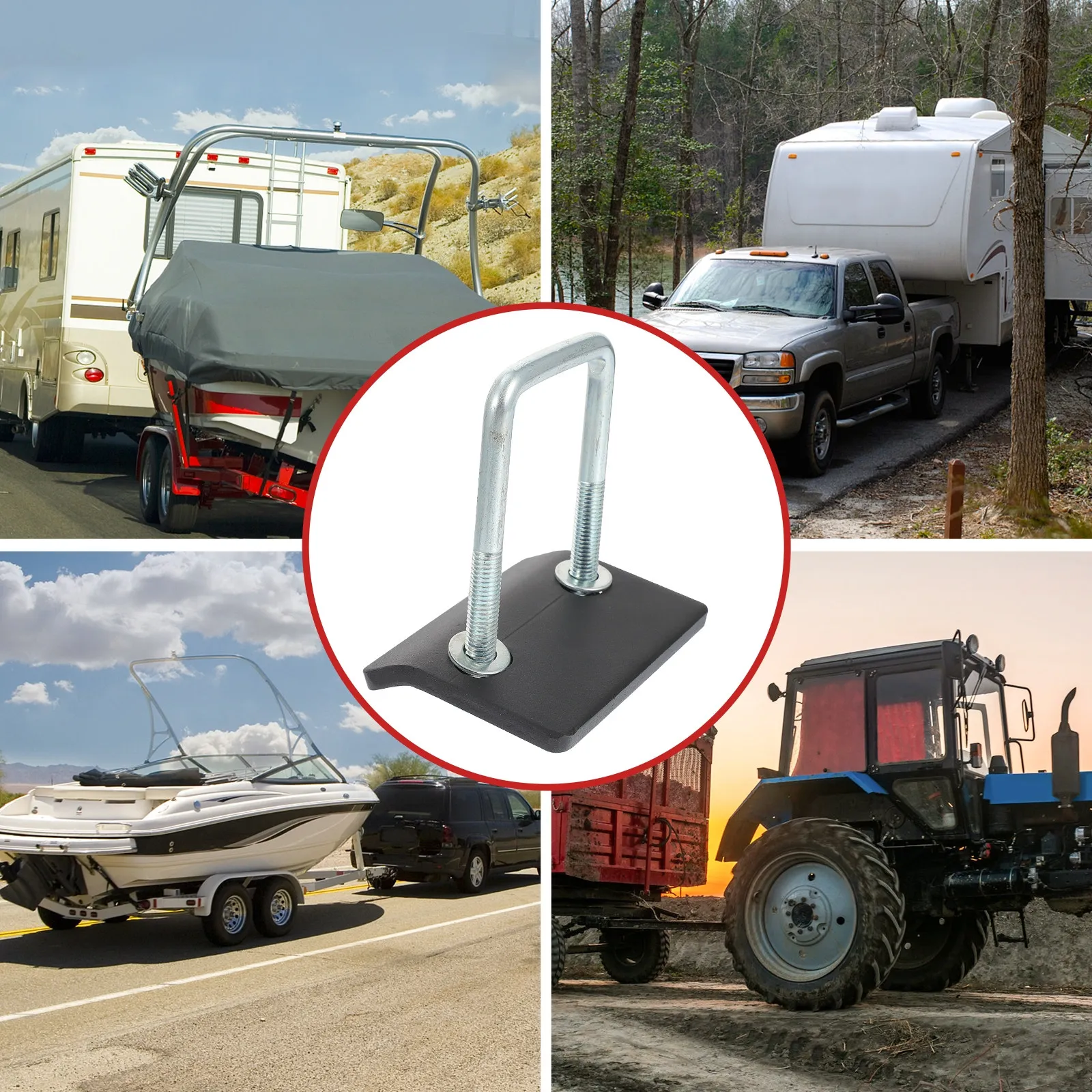 1Pcs Trailer Hitch Tow Tightener Heavy Duty Anti-Rattle Stabilizer for Boat Trailer Hitch Receiver