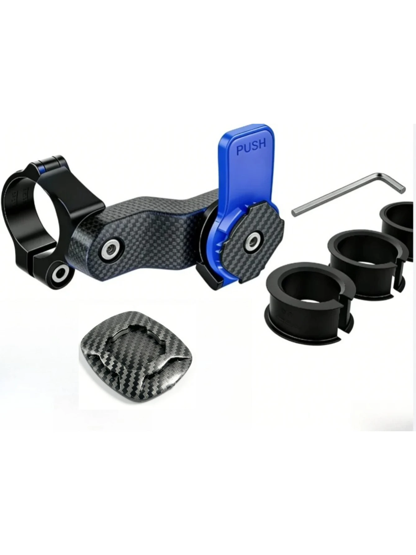 Support de téléphone universel antivibration pour vélo – Support de guidon robuste autobloquant Compatible avec les cyclisme sur route et en montagne