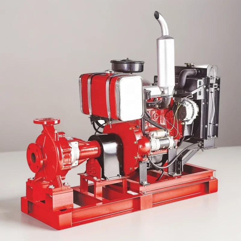 NFPA20 High Pressure Electric Fire Pump Set 500gpm 75kw Power Marine Processing OEM Customizable Diesel Fire Pump Price