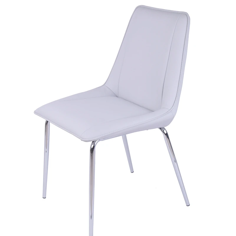 xx-Home Restaurant Elegant Design Soft Seat Fabric Dining Chair With Metal Legs*