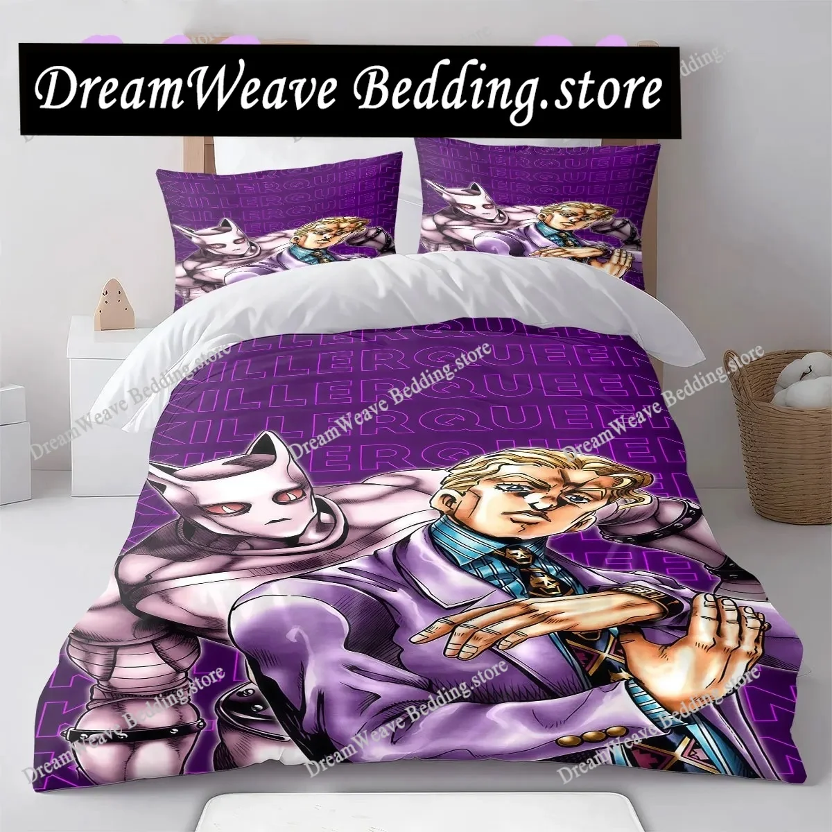 

JOJO cool Character Soft and Comfortable Duvet Cover, Children's Bedding Set Gift, Extra Large Size, Various Sizes Available