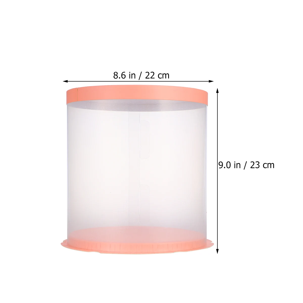 

Round Cake Box 6Inch Double Layer Transparent Pet Eco-Friendly Paperboard Food Crisper Packaging For Bakery Dessert Home Party
