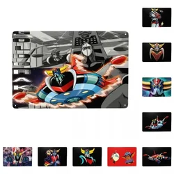 Goldrake Goldorak Anime Mazinger Z Metal Tin Sign rettangolo UFO Robot Grendizer segni targa Bar Cafe Restaurant Wall Art Decor