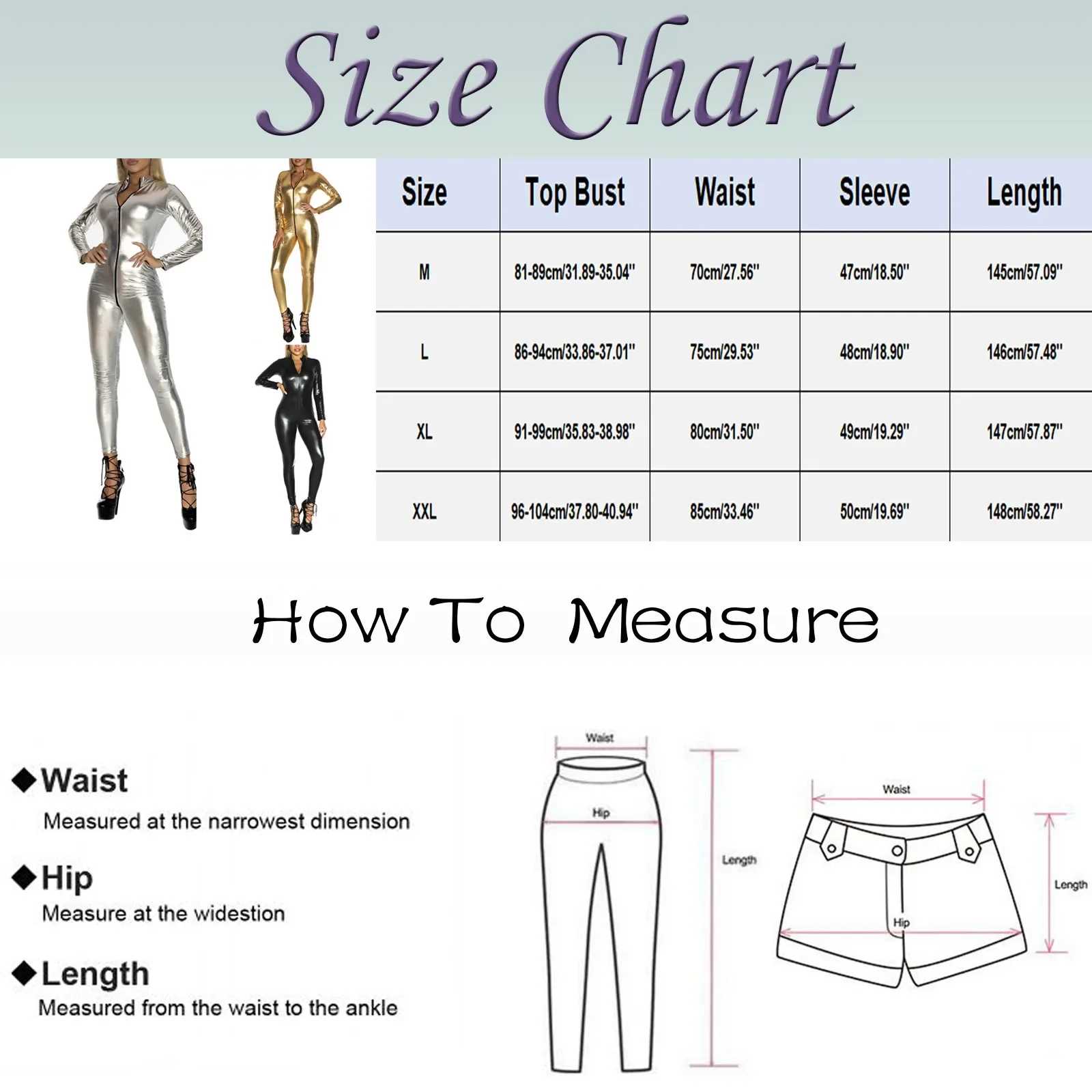 Sexy Women Shiny PU Leather Catsuit Zipper Long Sleeve Latex Bodysuit Front Zip Ladies Skinny Jumpsuit Nightclub Costumes