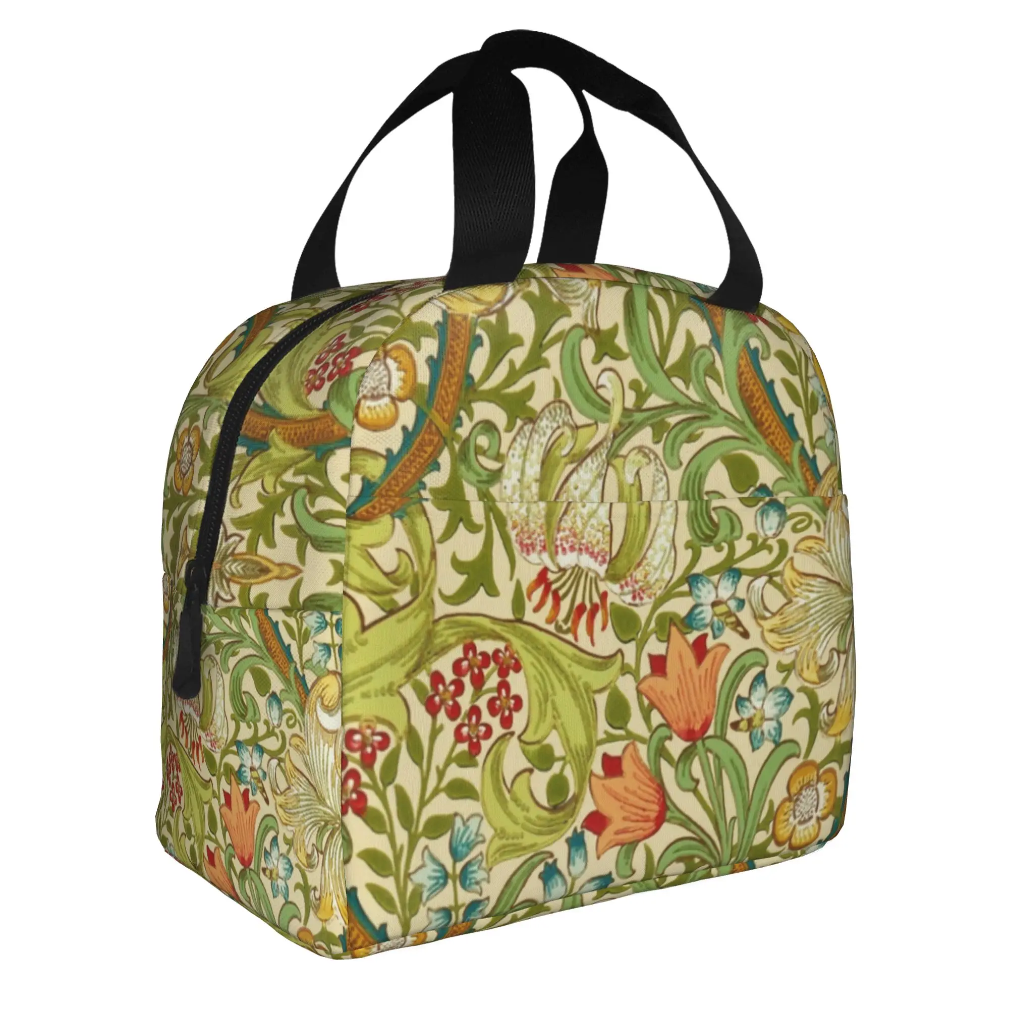 William Morris Lunch Bag Women  Cooler Warm Insulated Lunch Boxes for School