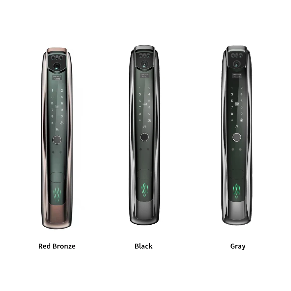 Smart Life Digital Alarm Fingerprint Smart Biometric Fingerprint Virtual Password Security Video Door Lock