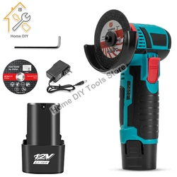 12v 19500rpm Mini Angle Grinder Rechargeable Grinding Tool Polishing Grinding Machine For Cutting Diamond Cordless Power Tools