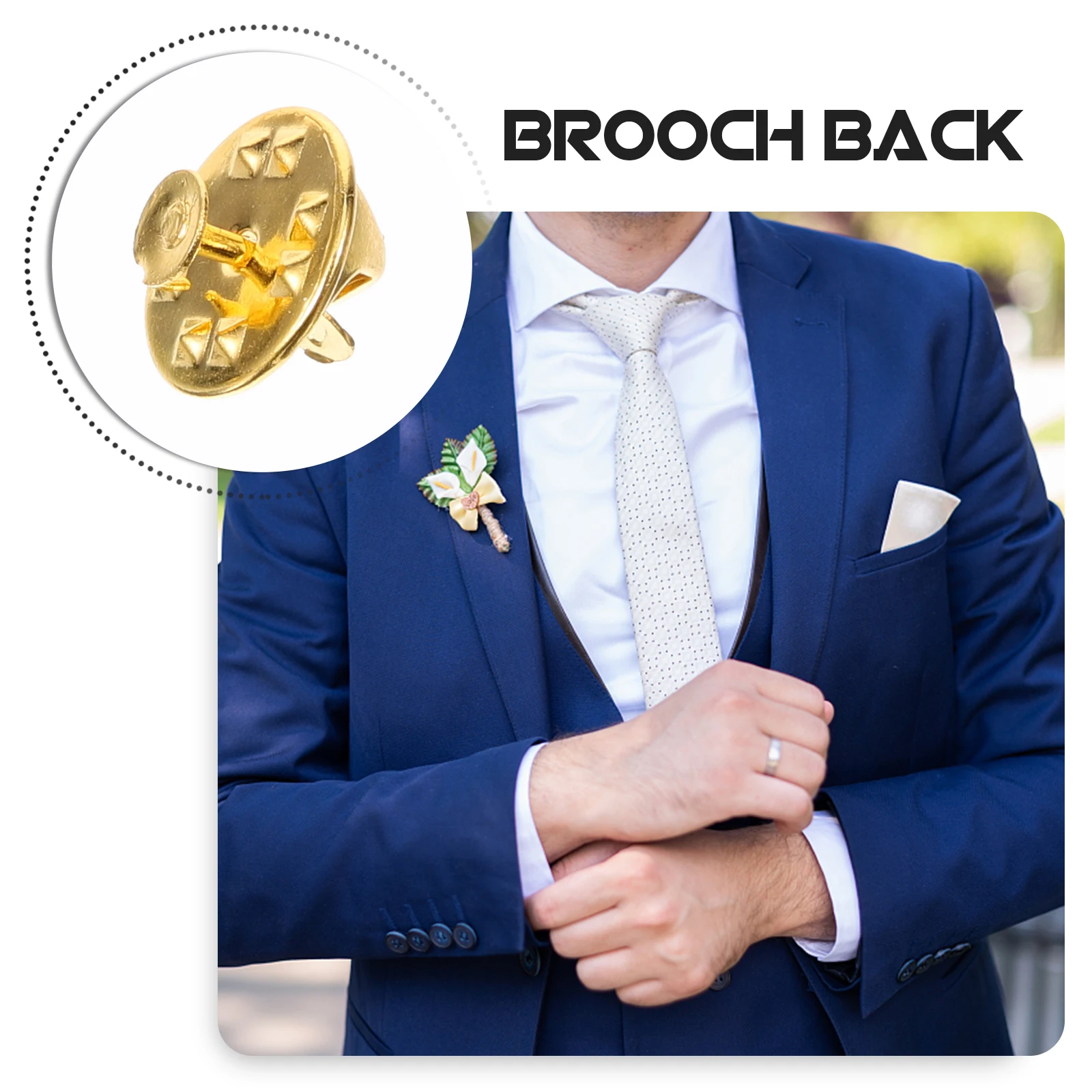 

50pcs Locking Backs Replacement Brooch Parts Clutch Back Craft Making Enamel Pin Accessories Diy Brooch Supply Metal Pin Locks