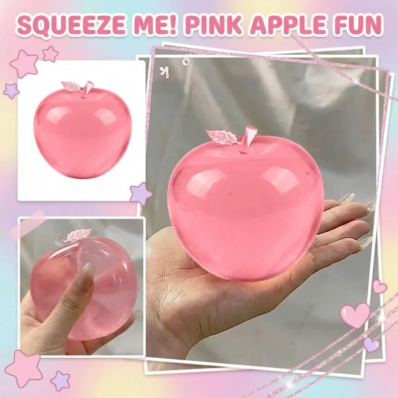 Jouets à presser anti-stress pomme verte souple, jouets sensoriels à remontée lente, cadeau relaxant, balles sensorielles anti-stress en forme de pomme