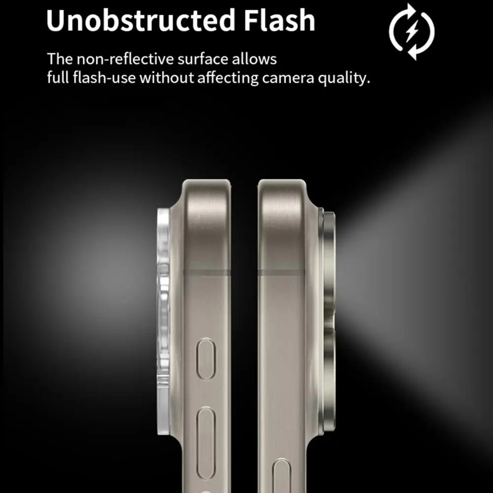 Capa Protetora Metálica para iPhone, Precise Hole, Filme de Lente de Abertura, Envoltório Completo com Melhoramento de Posicionamento, iPhone 15 Pro Max