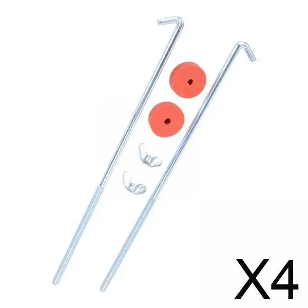 

Universal Metal Battery Hold Down J Bolts and Nuts Set Automotive Tray Fixed Rods Secure Bracket for Car Truck SUV