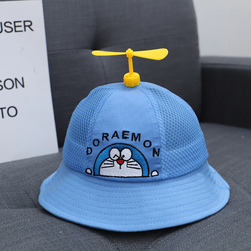 Doraemon Bucket Hat Cute Cartoon Anime Child Beach Round Cap Full Doraemon Bucket Hat Cute Cartoon Anime Child Beach Round Cap Full
