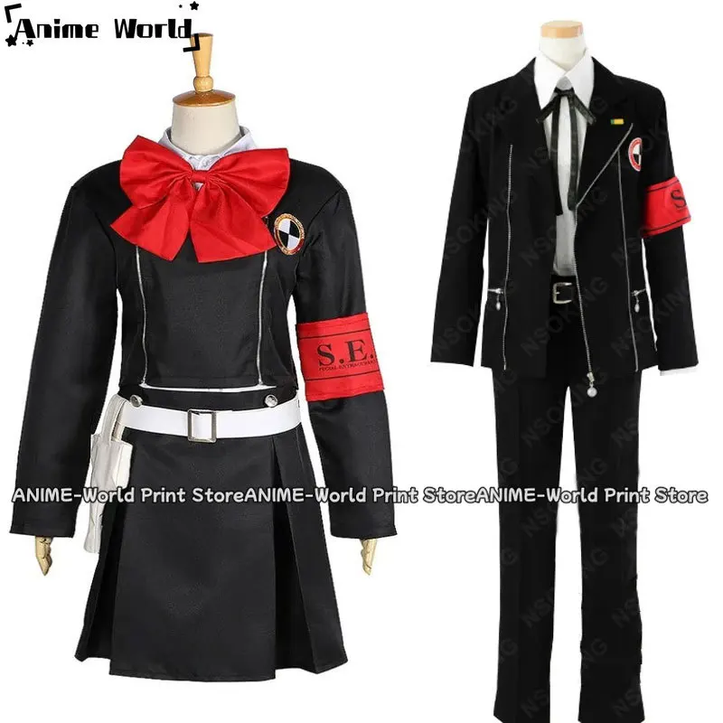 

Unisex Japan Anime Cos Yuuki Makoto Cosplay Costumes 3 Gekkoukan Female Player Women Men Uniform Suits