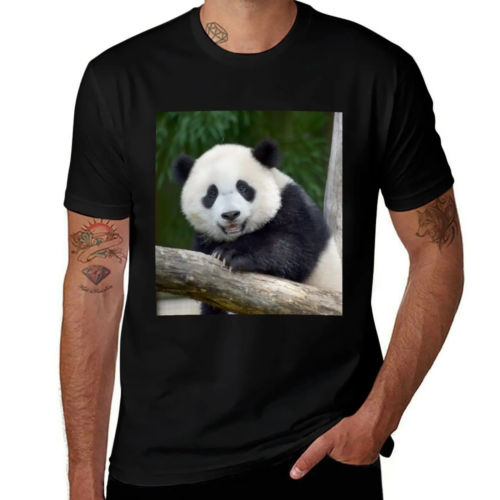 

Футболка Baby Panda Xiao Qi Ji at the National Zoo, мужские футболки, хлопковая футболка