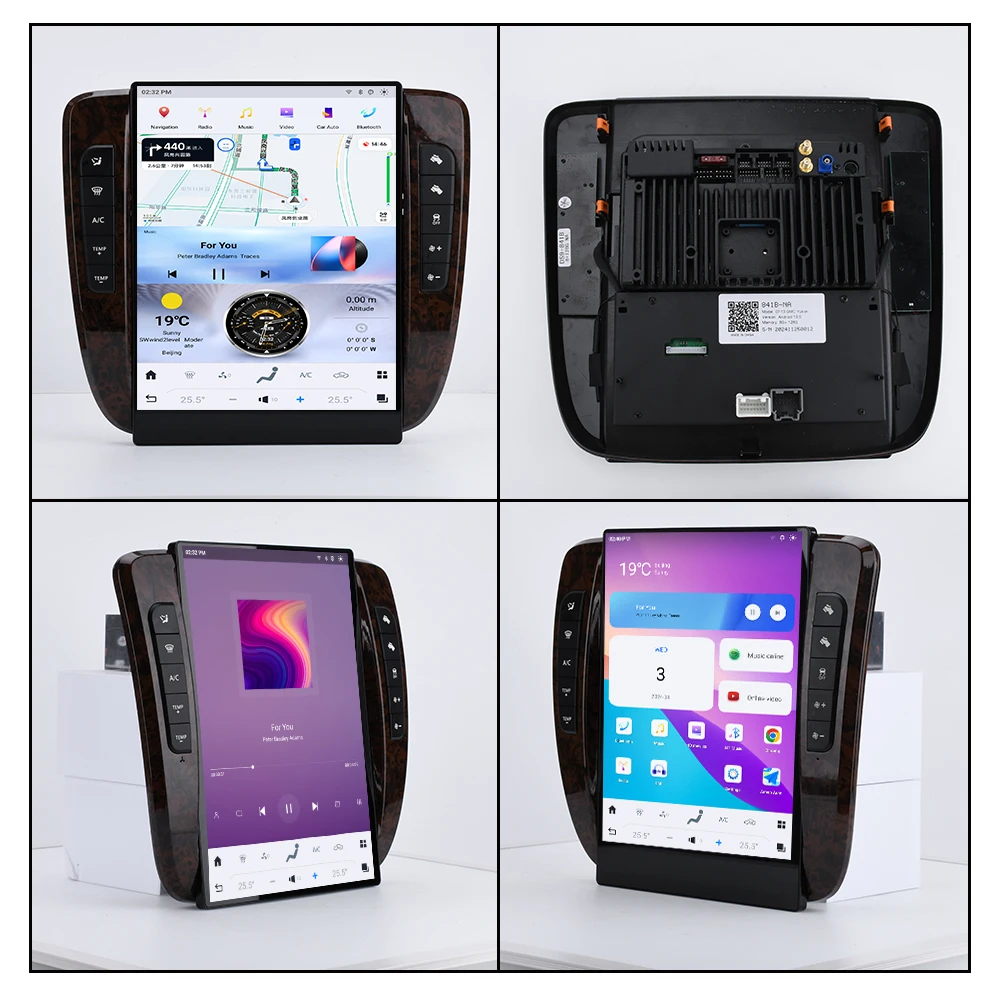 13.8-inch Screen For GMC yukon 2007-2013 Android 13 Car Stereo Radio Entertainment GPS Navigation manual transmission