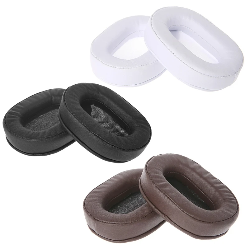 Soft Leather Earpads Ear Pads for ATH-MSR7 M50X M40X M50SFPRO5 Earphone Memory Foam Earcups Easily Replaced Ear Cushions