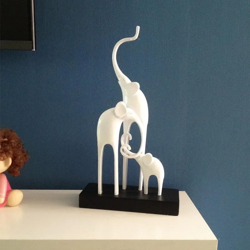 Resin Deer Crafts Accessories Creative Home Accessories TV Cabinet Wedding Gift Gift Office Living Room Furnishing Wood Crafts