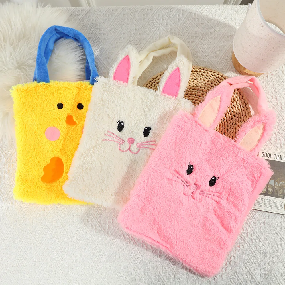 

Internet Celebrity Style Easter Tote Bag, Cute Furry Rabbit Candy Bag, Creative Holiday Gift bag, Decorative Items