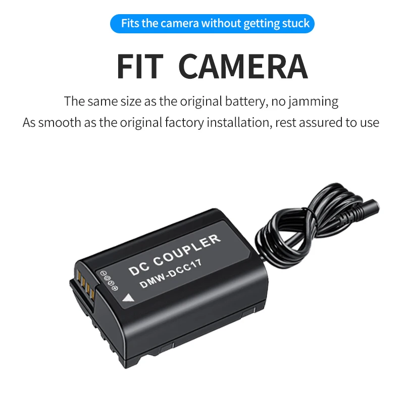 

HQIX для Panasonic DC-S5 LUMIX S5 lI S5IIX S5M2X G9II GH6 GH5 lI Камера DMW-BLK22 Виртуальный аккумулятор USB-адаптер питания