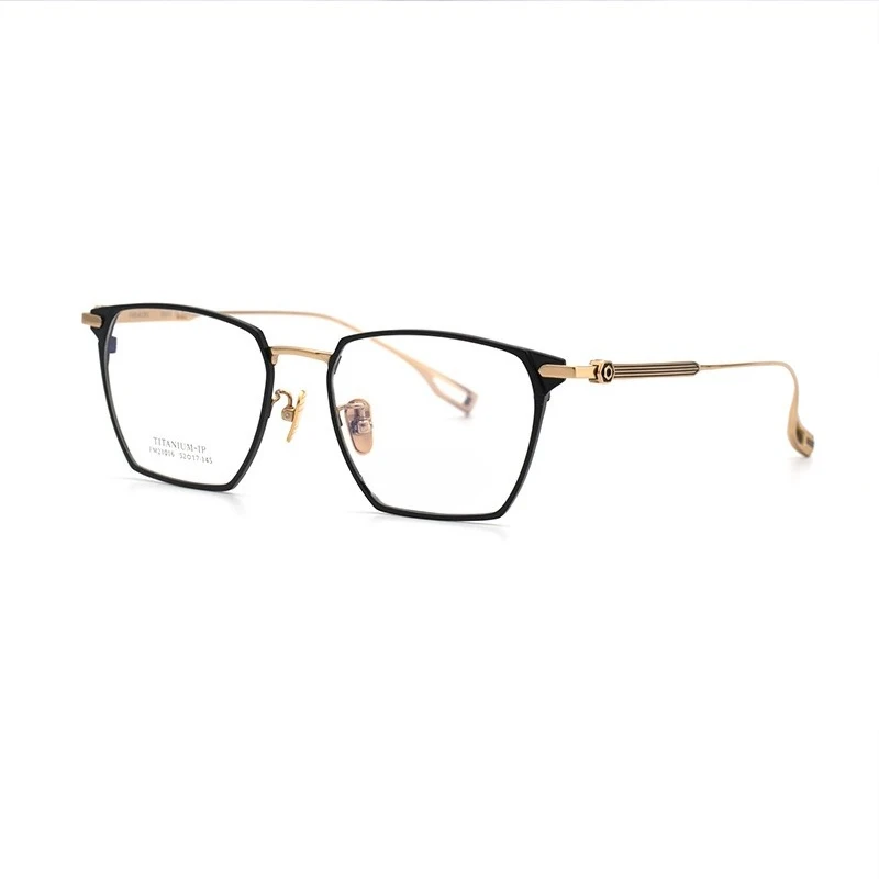 

Special-shaped box optical frame, fashionable business pure titanium glasses frame, unisex personalized flat mirror