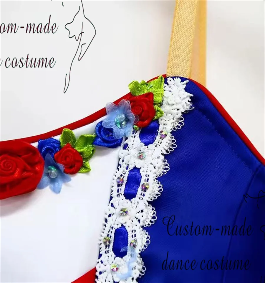 Robe de Ballet personnalisée à Variations de Paris Flamegirl, robe de spectacle pour adultes, robe longue de compétition pour enfants