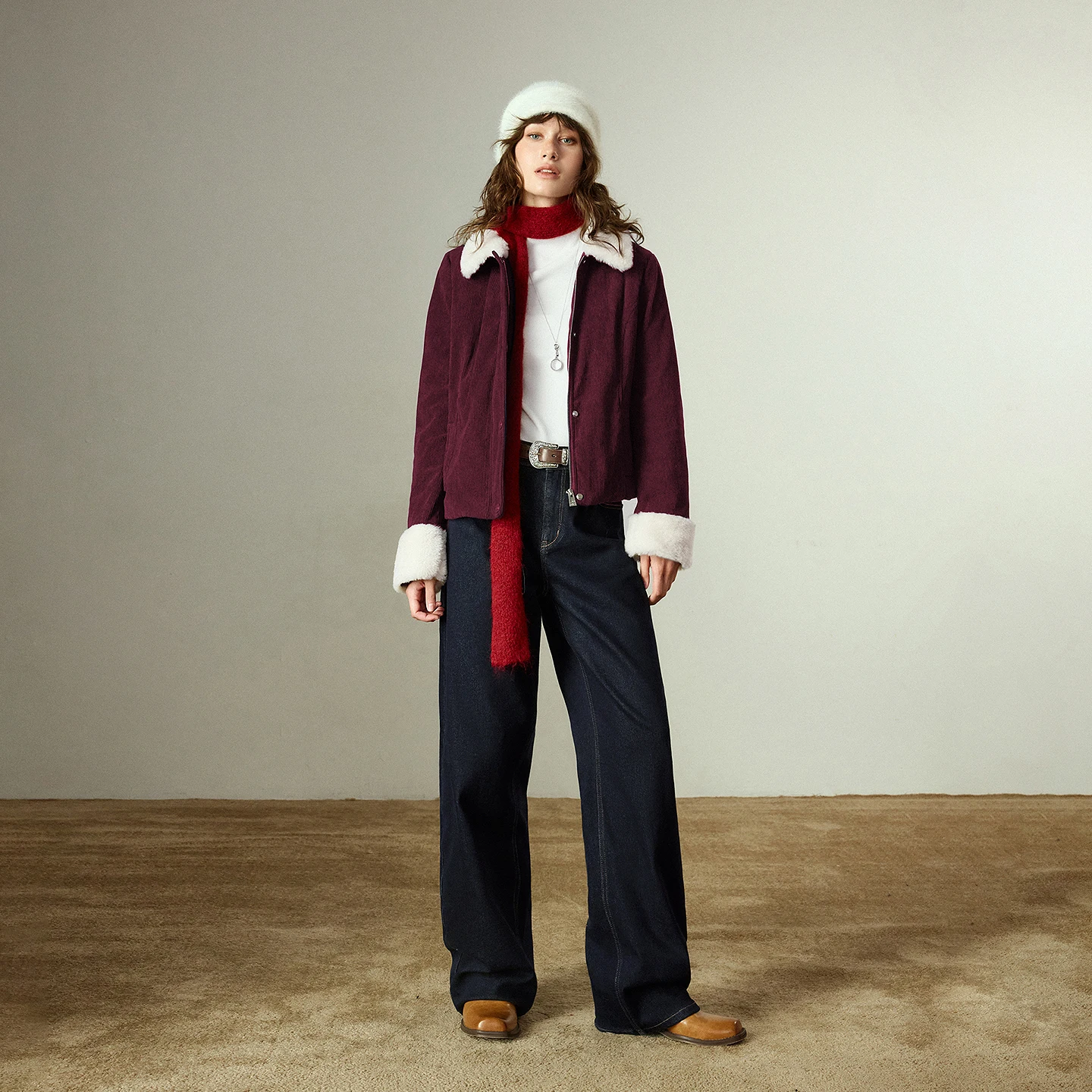 TOYOUTH معاطف قطنية للسيدات 2025 شتاء جديد سروال قصير ملابس خارجية قطنية دافئة من الصوف