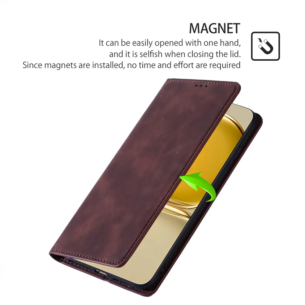 Magnetic Closed Flip Case For Samsung Galaxy A16 A06 A55 A35 A25 A15 A05S A05 Luxury Leather 3 Card Slots Shockproof Book Cover