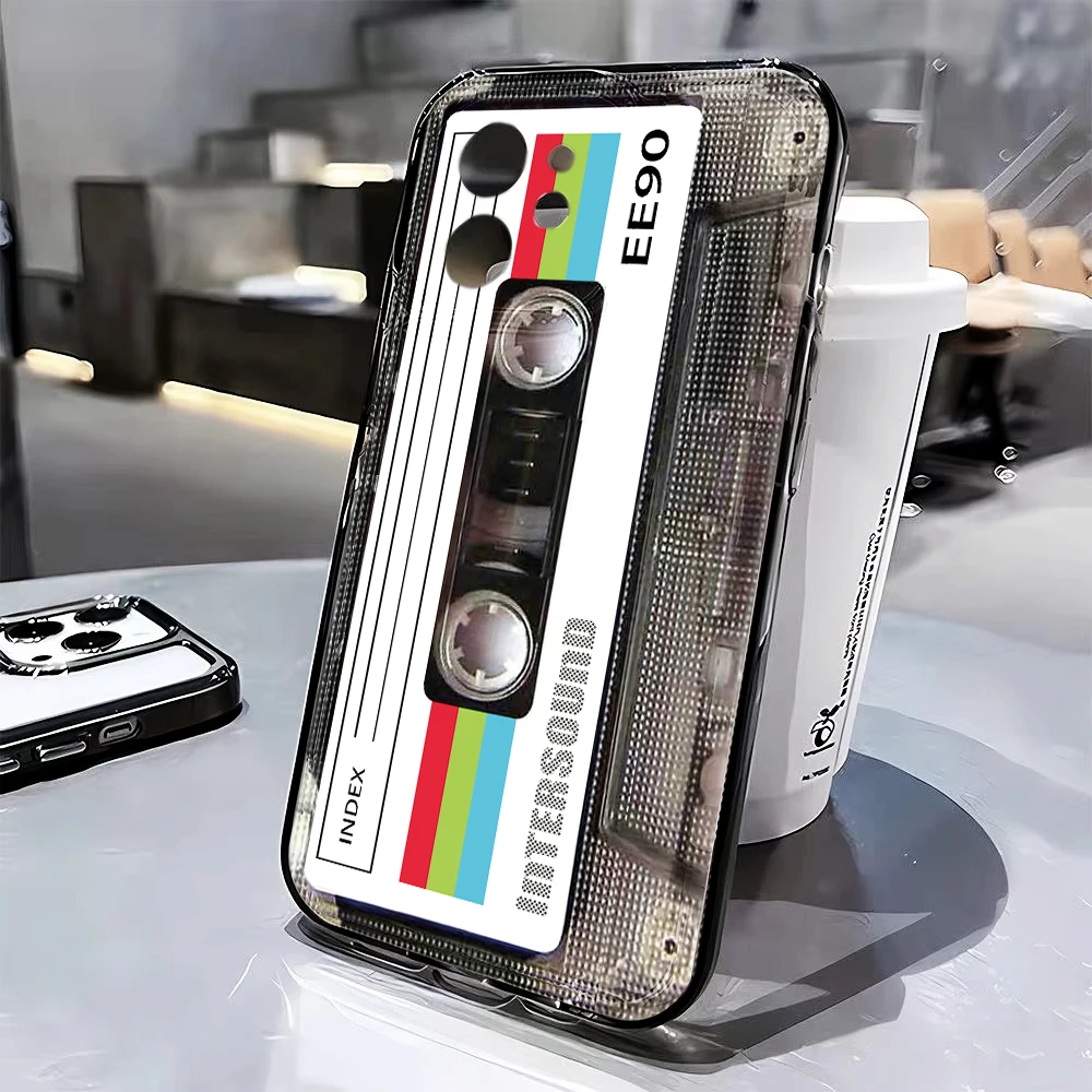 Retro-Kassetten-Kunst Klare Hülle für Samsung Galaxy S25 S24 S23 Ultra S22 S21Plus FE A56 A55 A54 A53 A36 A35 A34 5G PC Funda – Detail 21