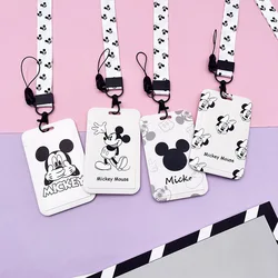 New Anime Mickey Mouse Card Sleeve Kawaii Minnie Mouse Card Holder Cartoon Student Card Access Control Card Protective Cover