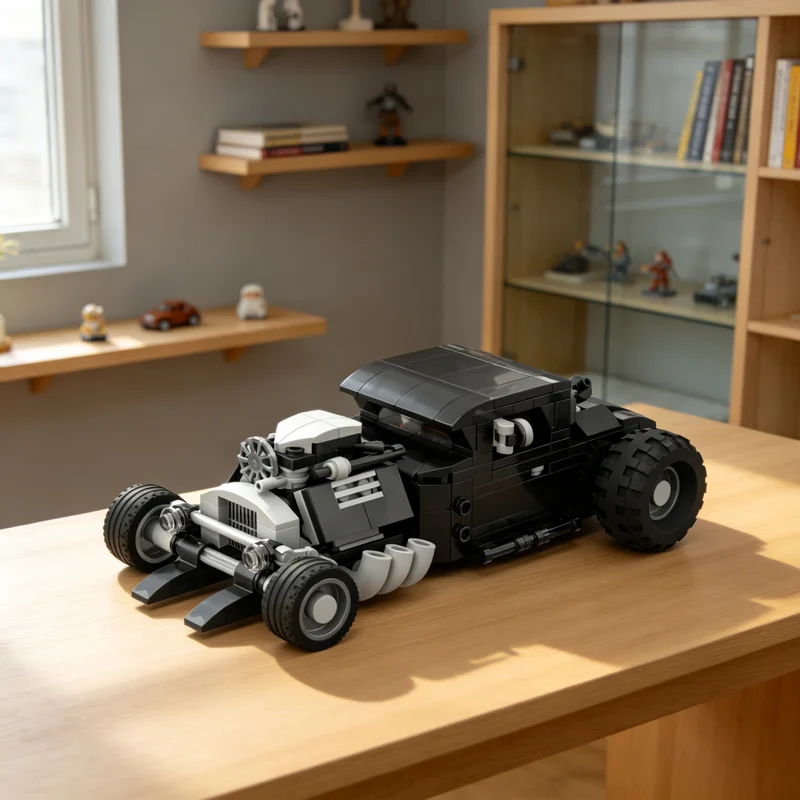 313pcs MOC city Champions 1930s Coupe Jabuticaba Model Christmas Gift Home Decoration And For Lovers Art Craft