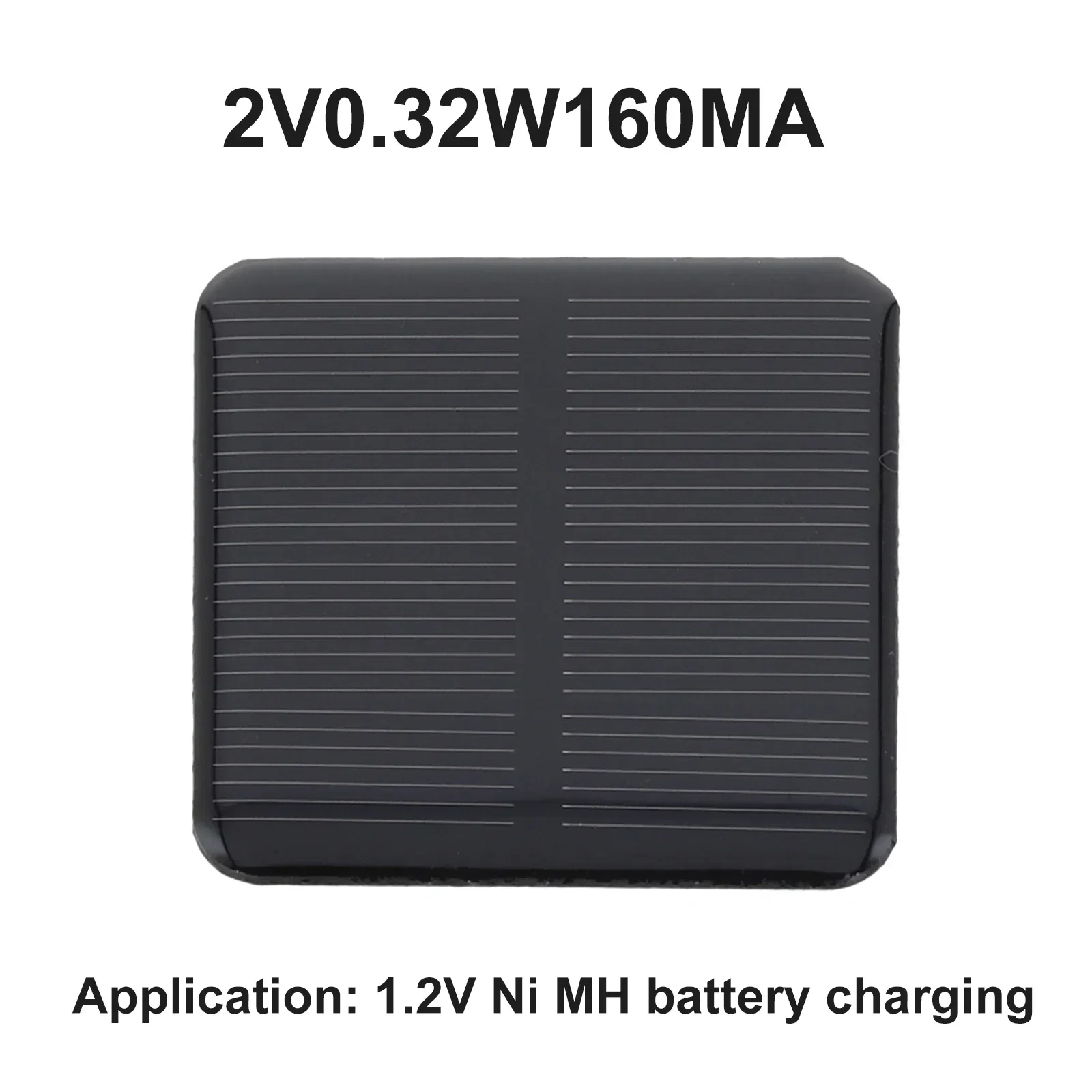 Photovoltaic Panel Solar Charging Panel 2V 50*50*2.6mm For 1.2V Ni MH Batteries Sturdy And Durable High Quality Brand New