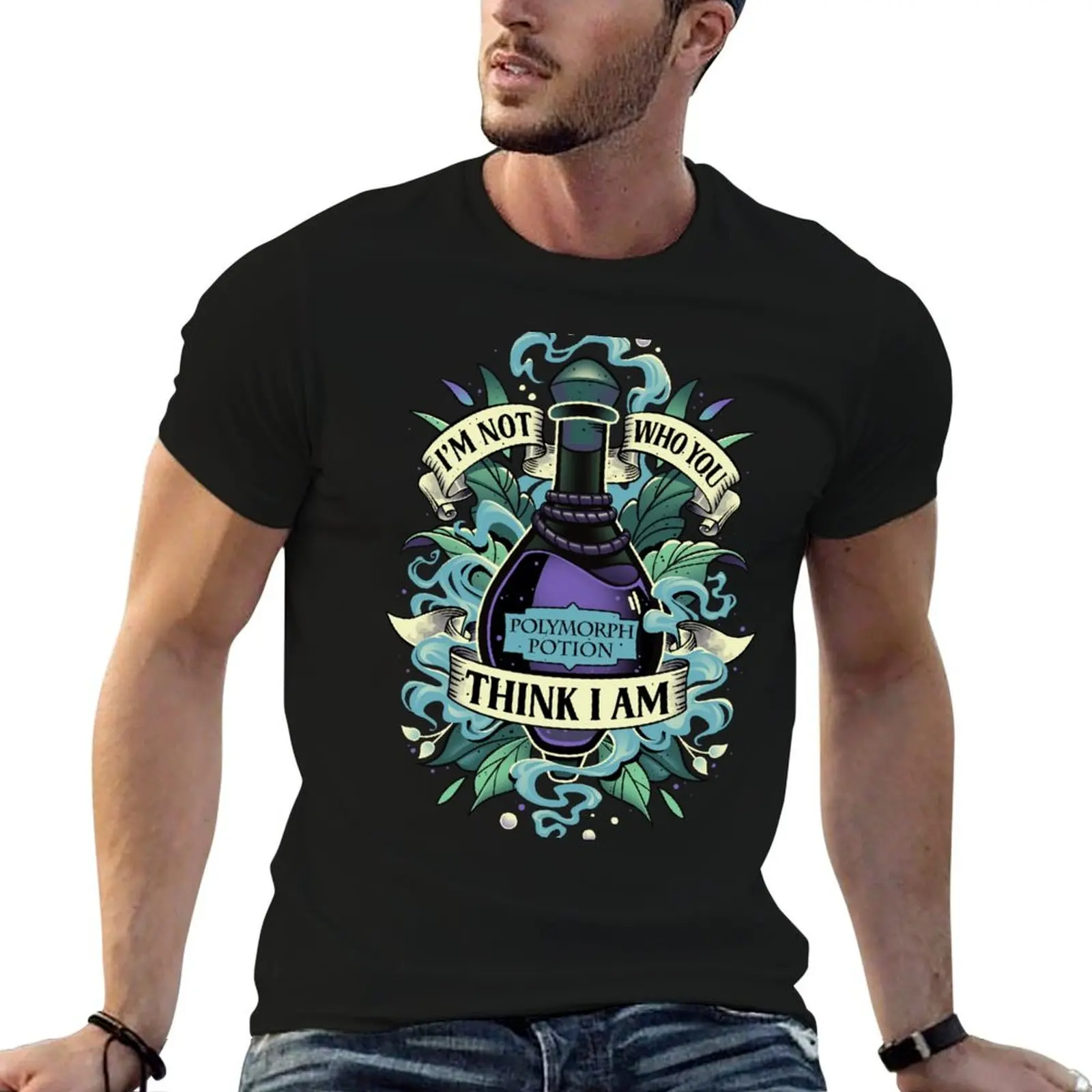 Not Who You Think I Am - Wizard Polymorph Potion T-Shirt Anti-Perspiration Workout Top