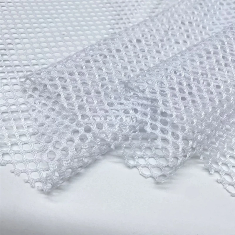 L100cm X W155cm Premium Hexagonal Mesh Polyester Knitted Fabric for Luggage Fishing Gear Laundry Bags and Storage Netting Cloth