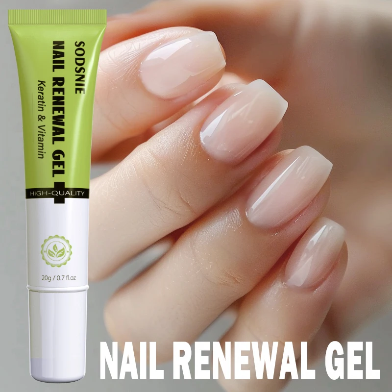 

20g Keratin And Vitamin E Nail Renewal Gel Nail Repair Essence Foot Hand Nail Care Serum Strengthen Nails Help Nail Update