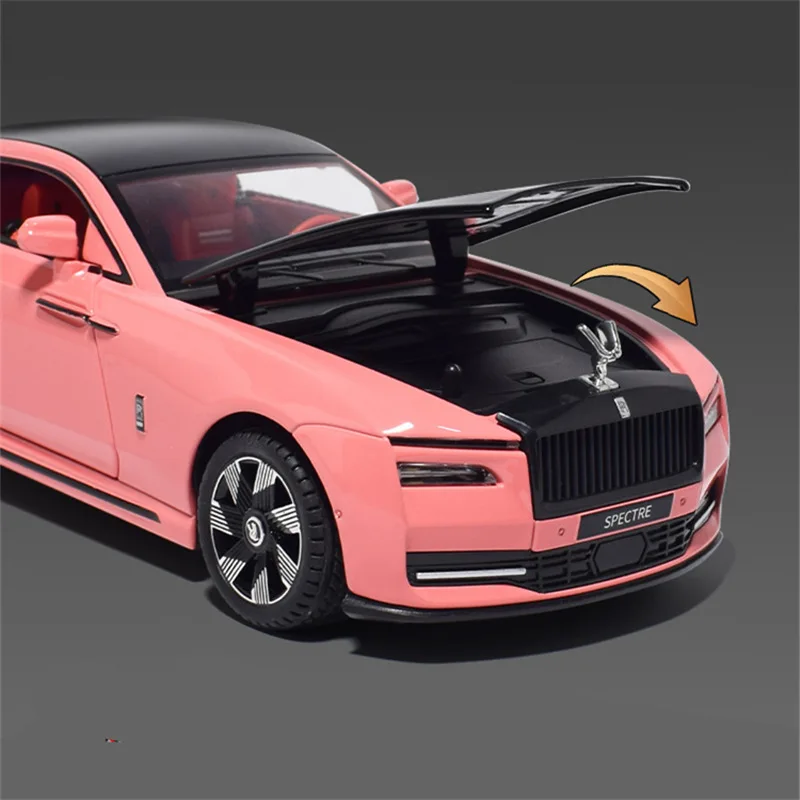 1:24 Rolls Royces Spectre Alloy Luxy Car Model Diecasts Metal New Energy Car Vehicles Model Sound and Light Childrens Toys Gifts