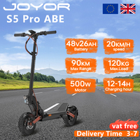 JOYOR S5 Pro ABE Electric Scooter 500W Motor 48V 26Ah Battery 20km/h Speed 90km Range 10'' Tires Foldable Adult E-Scooters