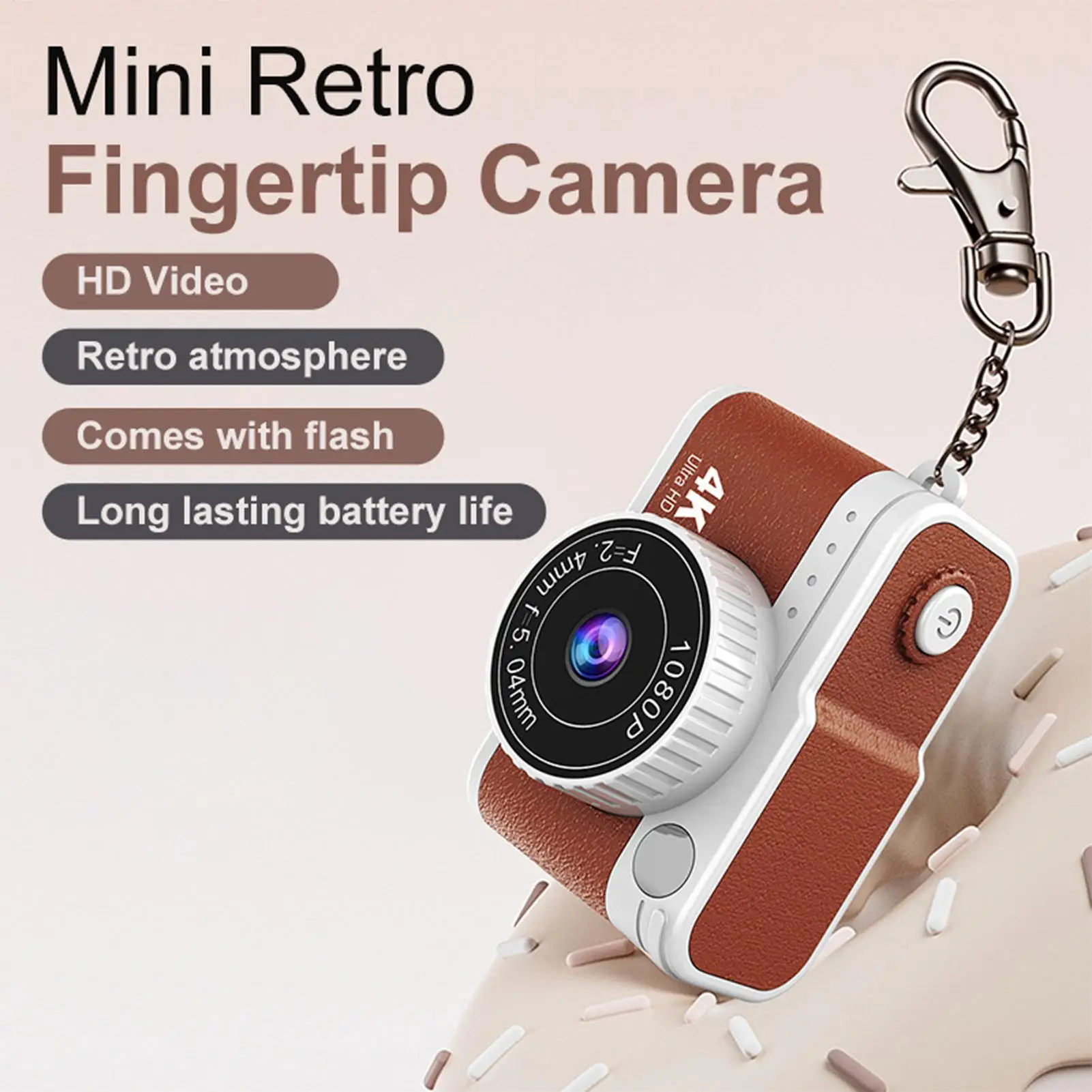 Kids Digital Camera 1080P HD Portable Toy Camera for Children Teens Beginners Boys Girls Birthday Gift Learning Photography Toy