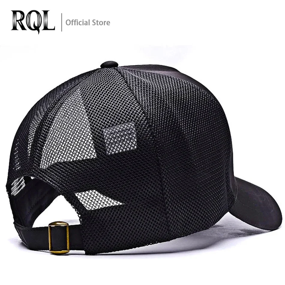 Baseball Cap Men Fishing Dad Hat Embroidery Logo Hip Hop Adjustable Trucker Big Size Summer Male 2021 Quality Cotton Mesh